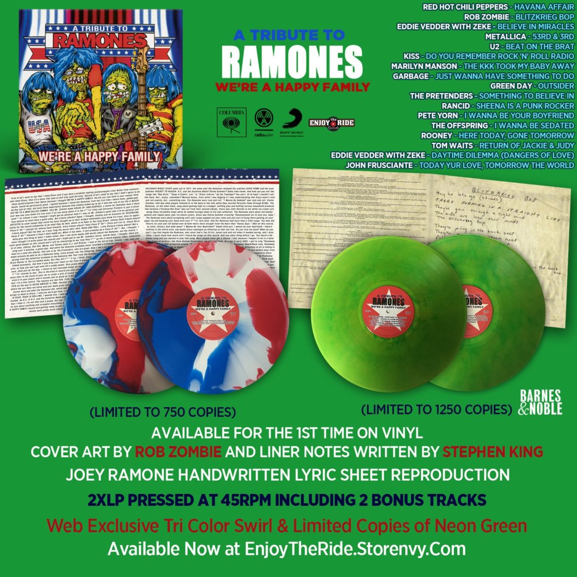 We Are a Happy Family Tribute to Ramones vinyl promo
