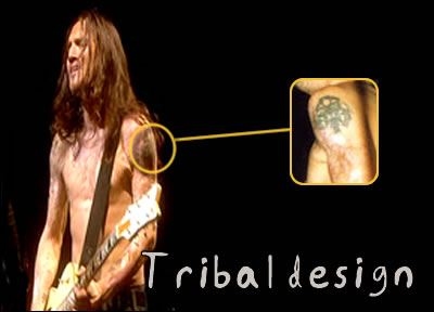 John Frusciante left shoulder tattoo